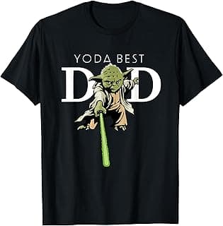 Star Wars Yoda Lightsaber Best Dad Father's Day T-Shirt