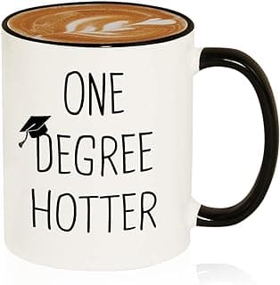 Graduation Gifts for Her, Him - 11oz Ceramic One Degree Hotter Mug - 2026 Funny College, Masters Degree, Phd, Nursing & Nurse, High School Grad Gifts for Women Men, Graduation Party Decorations