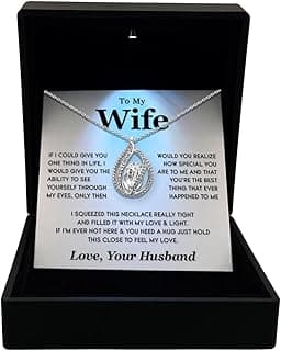 TRYNDI To My Wife Necklace from Husband - Soulmate, Girlfriend, Fiance Gift for Anniversary, Birthday, Christmas, Valentine's Day, Mother's Day - Romantic Wife Christmas Gift ideas
