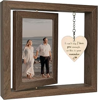 EYITUPC I Can't Say I Love You Enough - So This is Your Reminder Rotating Picture Frame, Sentimental I Love You Reminder Gifts for Girlfriend Boyfriend Her Him (Display 2 4x6)