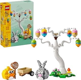 LEGO Easter Bunny and Chick Egg Hunt Building Toy for Girls & Boys - Springtime Playset for Kids, Ages 8+ - Basket Stuffer or Gift Idea for Easter - 40808