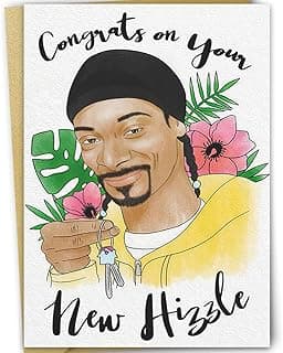 Funny Housewarming Card for Friends, Unique New Home Card for Coworkers Relative Neighbors, Perfect House Gifts for Women Men, Congrats on Your New Hizzle