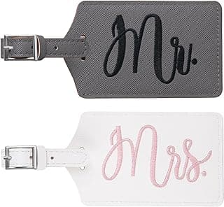 Mr and Mrs Tags, Wedding Gifts for Couples 2026, Personalized Engagement Gifts for Couples, Bridal Shower Gift for Newlyweds, Bride and Groom Travel Essentials
