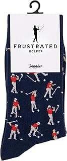 Shanker Golf Socks - Funny Angry Golfer Socks - Funny Golf Gift for Men - 1 Pair per Pack - Size 10-13