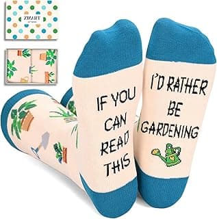 Zmart Plant Gifts - Funny Sunflower Plant Socks, Gardening Gifts for Women