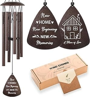 House Warming Gifts New Home, 32" Bronze Wind Chimes Housewarming Gifts New Home, Wedding Gift for Couples Women Men Homeowners