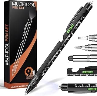 Easter Gifts for Men, Mens Easter Basket Stuffers, Fathers Day Dad Gifts from Daughter Son Wife, 9 in 1 Multitool Pen, Cool Tools Gadgets Birthday Stocking Stuffers for Husband Him Adult Dad