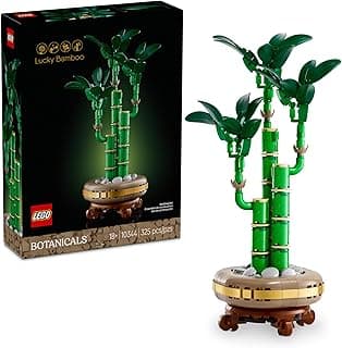 LEGO Botanicals Lucky Bamboo Building Set - Artificial Plant for Indoor Home Décor, Adults Ages 18+ - Gift for Birthdays for Him - Fake Plant Decoration for Table, Desk, Office - 10344