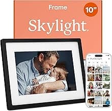 Skylight Frame – WiFi Digital Picture Frame Customer Support, Touch Screen Digital Photo Frame with Easy Setup, Photo Gifts for Parents and Grandparents - 10 Inch Black