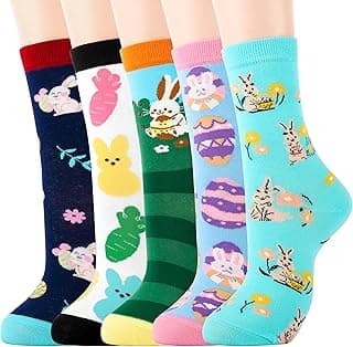 Moyel Socks Women, 5 Pairs of Funny Cute Socks Gifts for Women