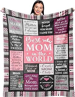 Gifts for Mom, Mom Birthday Gifts, Mom Gifts, Birthday Gift for Mom, Gifts for Moms from Daughter Son, Mama Mother Gifts, Best Mom Ever Gift, Valentines/Mothers Day to My Mom Blanket 60” x 50”