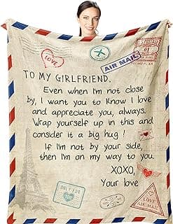 Gifts for Girlfriend 60"x50" Blanket -Girlfriend Christmas Birthday Gifts for Women - Coolest Romantic Gift for Gf Valentine - Girlfriend Anniversary Presents - Cool Girlfriend Gift Ideas